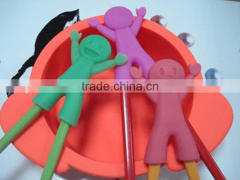 Newest male doll of cartoon series silicone chopsticks holder