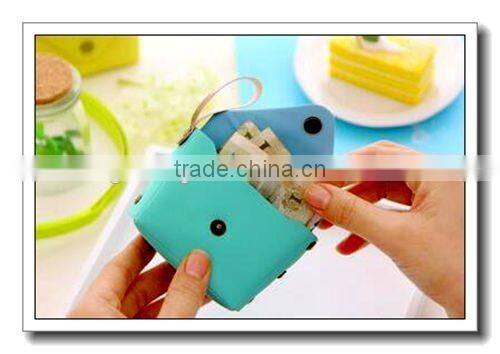 candy color leather coin wallet,pu wallet,silicone wallet
