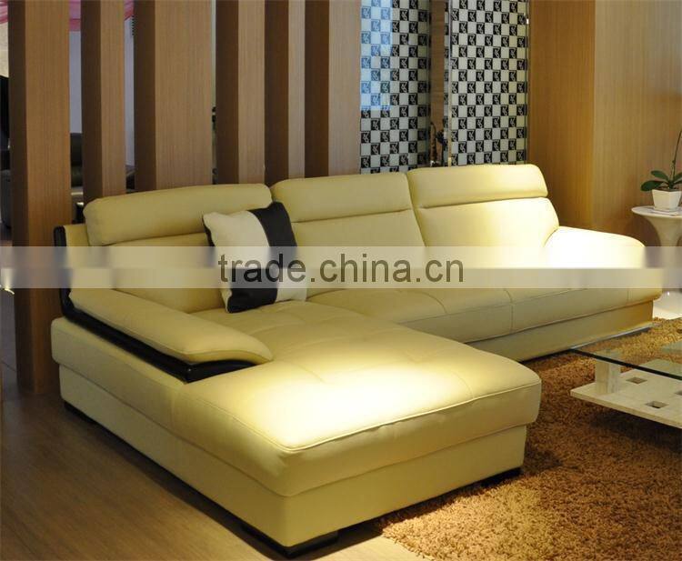 high qulity italian geniune leather corner sofa for living room