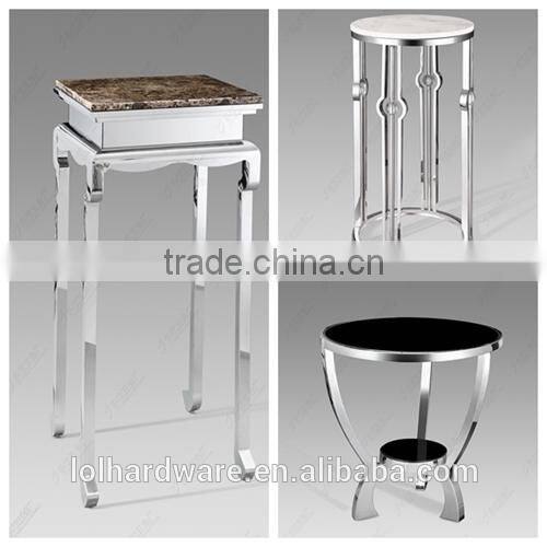 Stainless steel morden marble top offee table