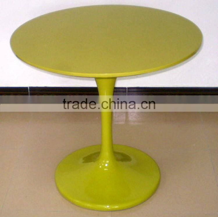Fiberglass outdoor table with chair
