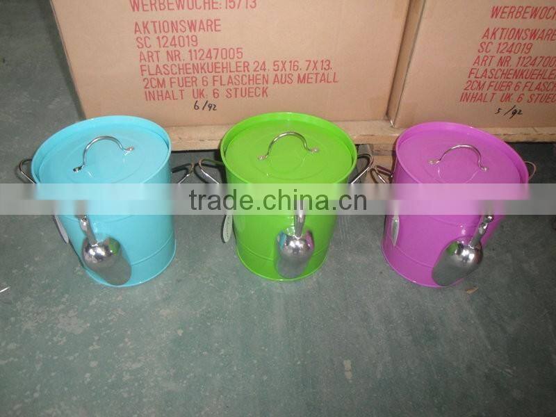 Flower Print Ice Buket/ Beverage Holder/Party cooler/Garden Beer Bucket/Pails