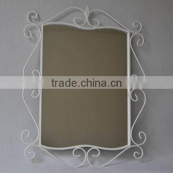 Metal frame mirror
