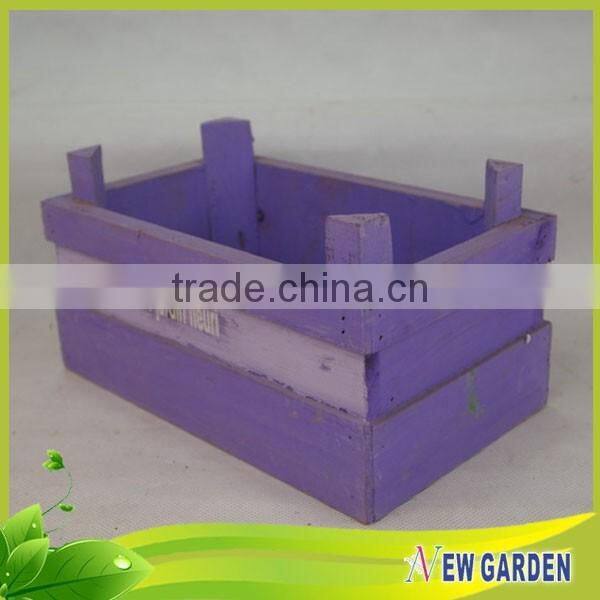 Homes and Gardens Natural Wooden Artificial Flower Basket Decoration