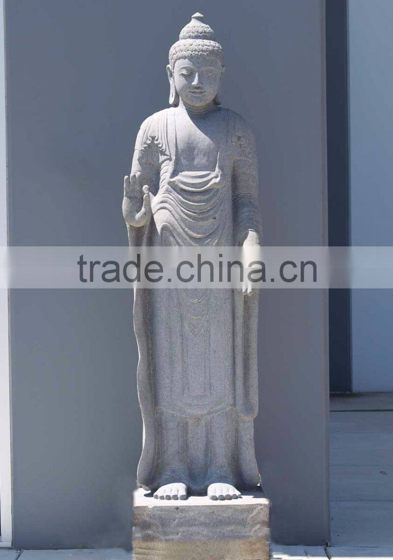 outdoor garden decor stone carving gemstone buddha statues