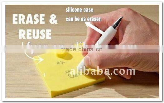 Colorful silicone memo pad with Mark pen/silicone writing board
