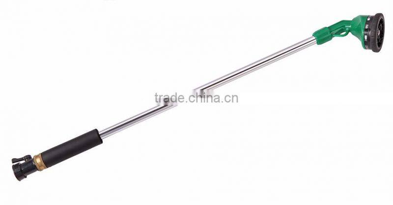 Telescopic Aluminum Pole Thumb Control Garden Water Spray Wand