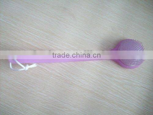 plastic handle bath brush with nylon