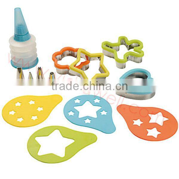 SS8751 21-Piece Silicone cupcake bake and cake decorating set/Cake Tools