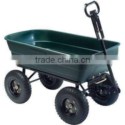 Garden Tipping Cart TC4253,Multi-Use Dump Cart,Trailing Utility Cart