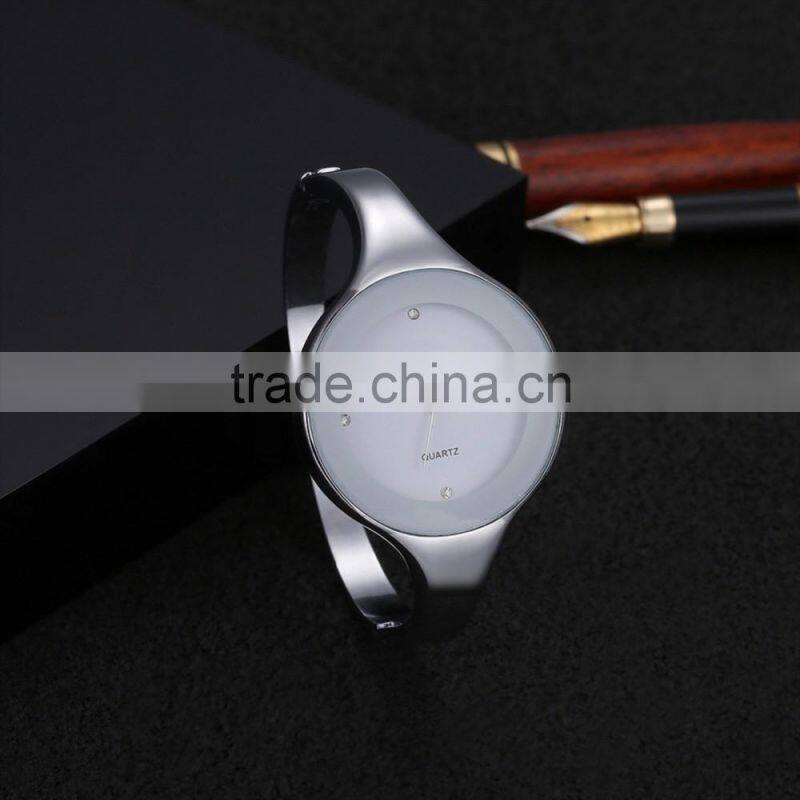 high quality free sample narrow strap fashion unisex wristwatch display watch