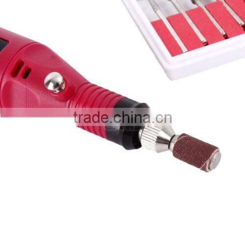 Nail File Drill Kit Electric Manicure Pedicure Acrylic Portable Salon Machine
