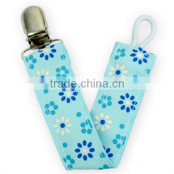 Custom Baby New Design Pacifier Clip Popular Cartoon Figures Printed Pacifier Holder With Hanging Clips
