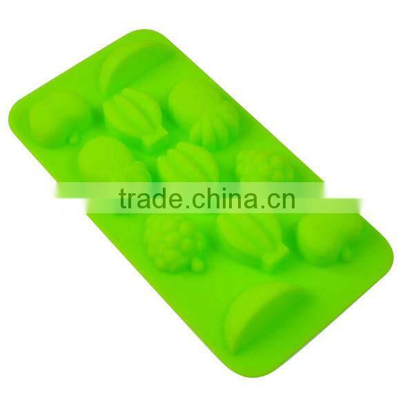 silicone fruit mold cool ice cube trays