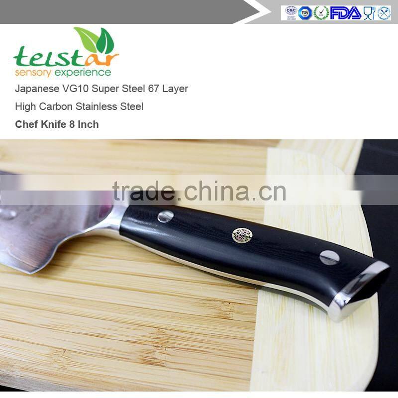 Best Quality Japanese VG10 Super Steel 67 Layer High Carbon Stainless Steel Chefs Knife