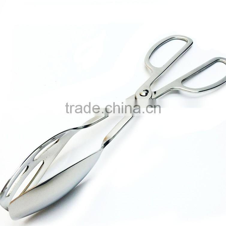kitchen stainless steel bread scissors food tongs Kitchen accessories stainless steel BBQ Food Tongs
