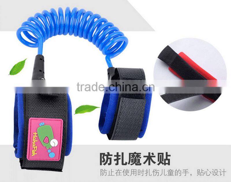 kids safety wrist rein harness strap elastic string toddler anti loss children wrist link collapsible rope cannot cut off