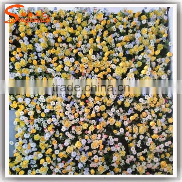 New styles artificial flower wall wedding & environmental backdrop artificial flowers wall