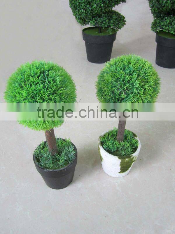 Artificial boxwood topiary plant
