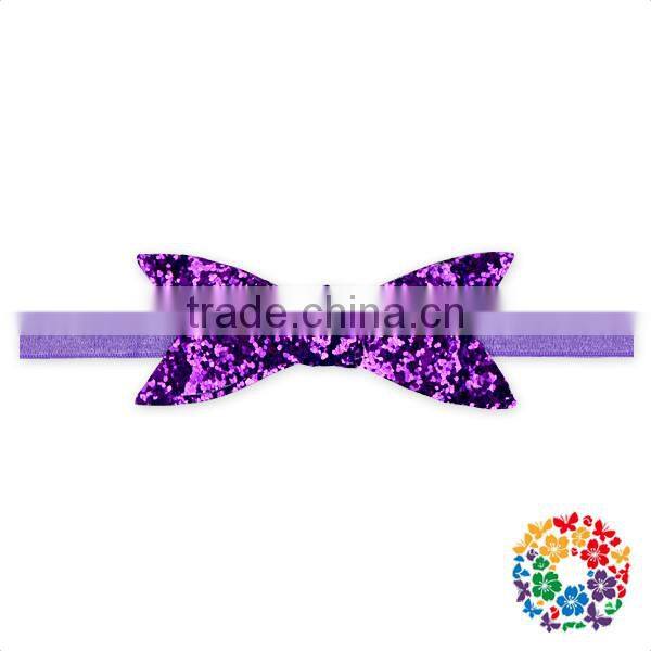 New Fashion Hot Pink Sequin Bow Headbands For Baby Girls Fancy Hair Accessories Girls hair Accessories Kids Headband Wholesale