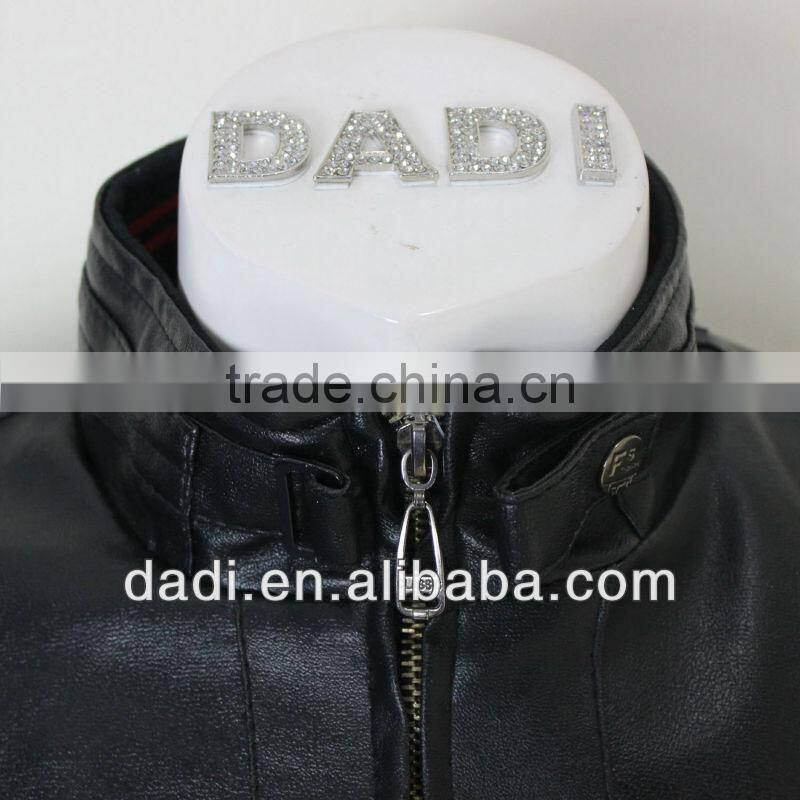 Men Designer No Collar Leather Jackets