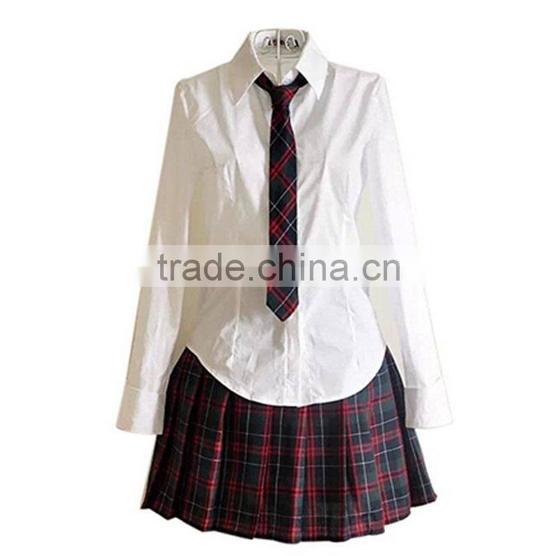 custom sex school girls cotton frocks uniform catalog design