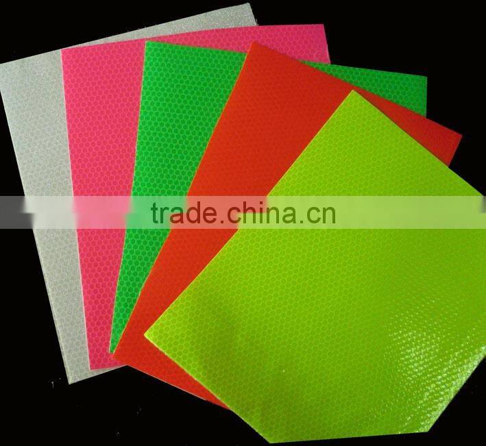 Screen printable reflective micro prismatic, PVC sheet black