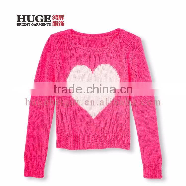 Pullover Style With Ruffles At Front Sweater Models For Children