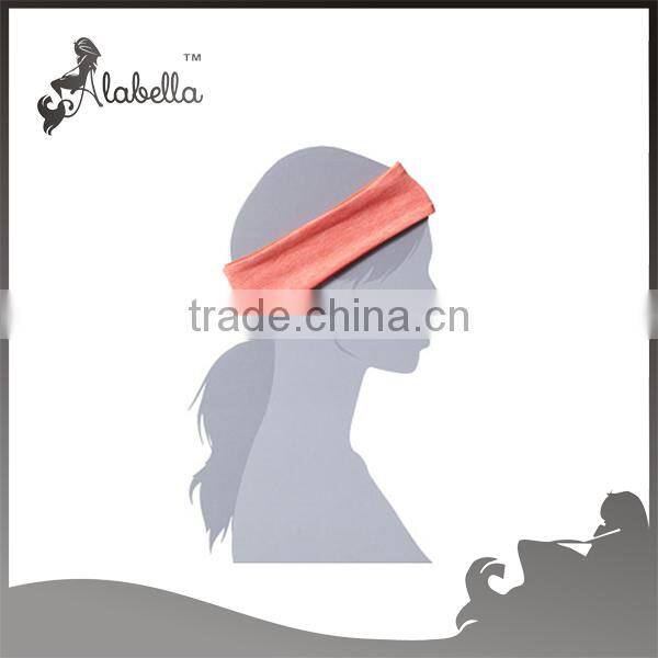 Moisture-wicking melange fabric for reversible headband