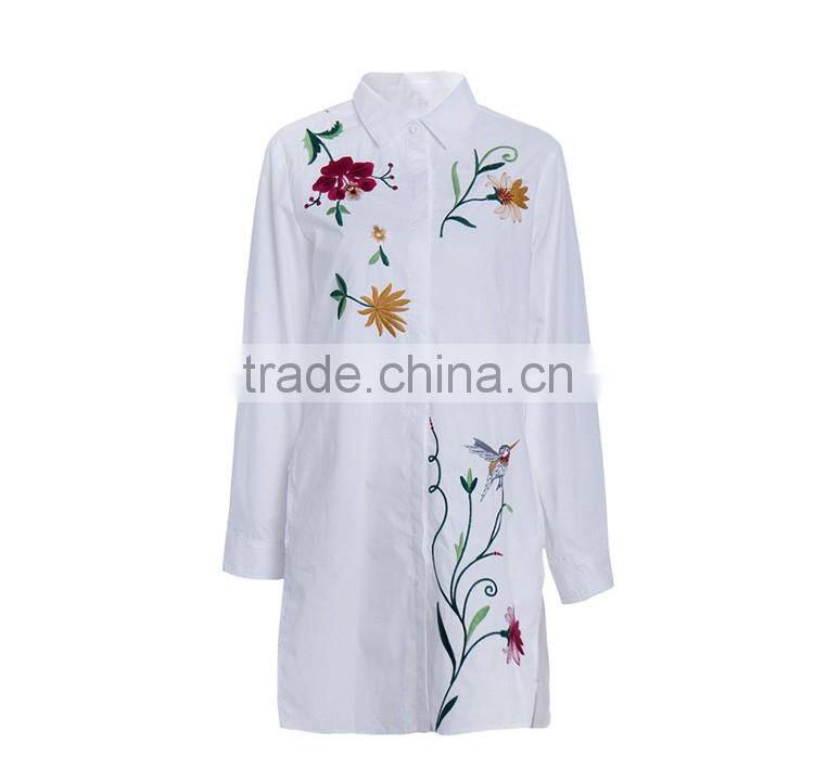 Maxnegio button up shirt casual cotton embroidered dress shirt