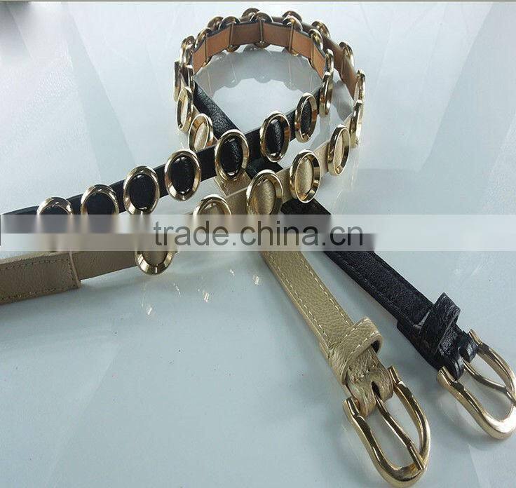newest round buckle belt