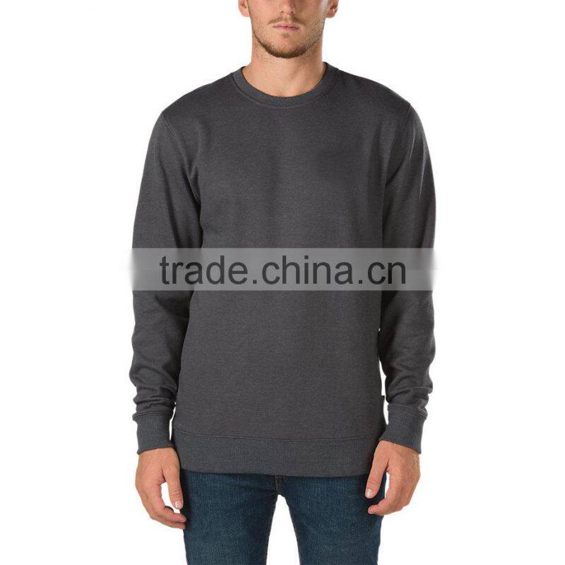 Full Patched Customizable Crew Long Sweatshirt Patch Logo Screen Prints Long Sleeve Tee 65% Cotton 35% Polyester Fleece Material
