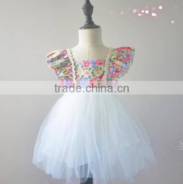 Boutique Design Kids Clothes Baby Girls Dress 0-6 Years Old Summer Party Dress