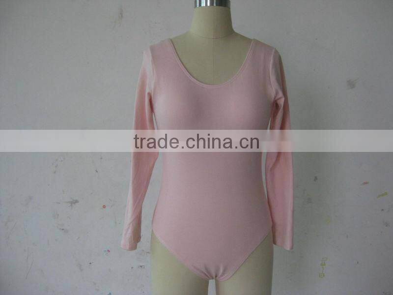 DL7446 Long Sleeve Cotton Leotard Ballet Leotard