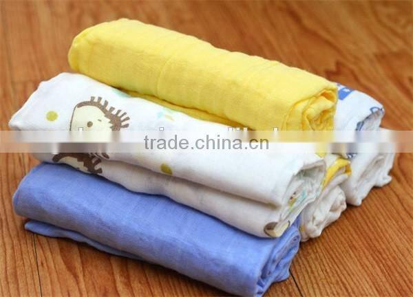 Multi-use cotton baby muslin clothing swaddle blanket