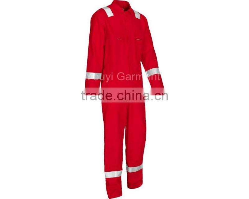 3M FR Reflective Tape Nomex IIIA Flame Resistant Coverall-Safety Wit YKK Zipper