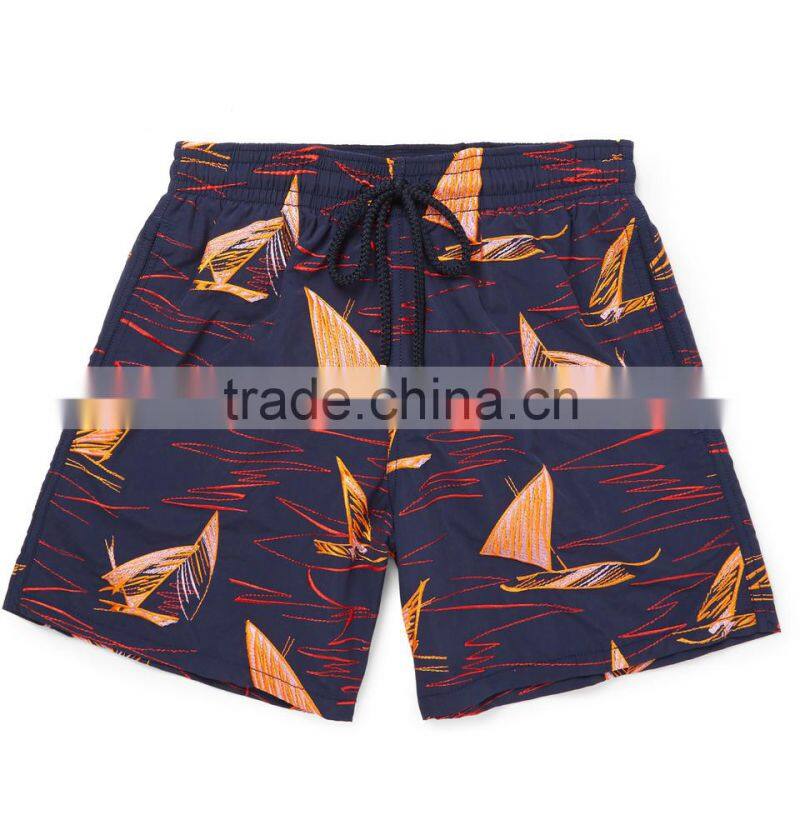 2017 summer 100% polyester swiming short mens sexy custom beachwear board shorts swimwear
