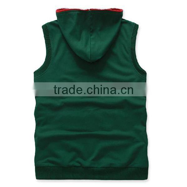 2016 Wholesale Fashion Custom Cotton Basic Plain Dyed Short Sleeve Hoodies