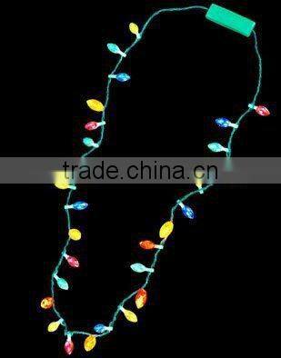 Festival jewelry christmas LED flashing necklace