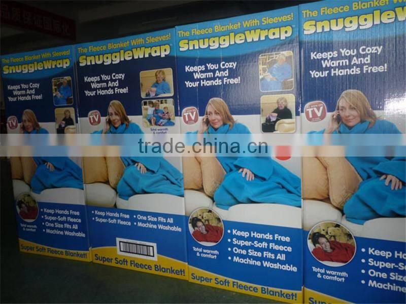 Custom remote control adult TV blanket polar fleece