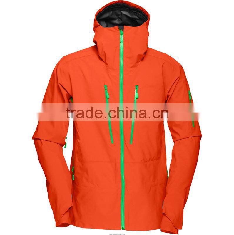 3-Layer Shell Fabric Active Pink Custom Snow Jacket