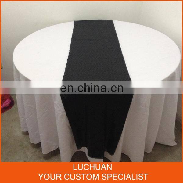 Graceful Sequin Coral Table Runner