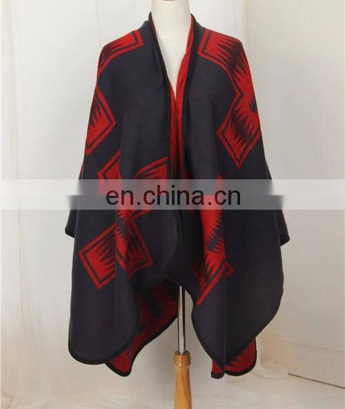 lady knitting patterns fashionable cashmere poncho