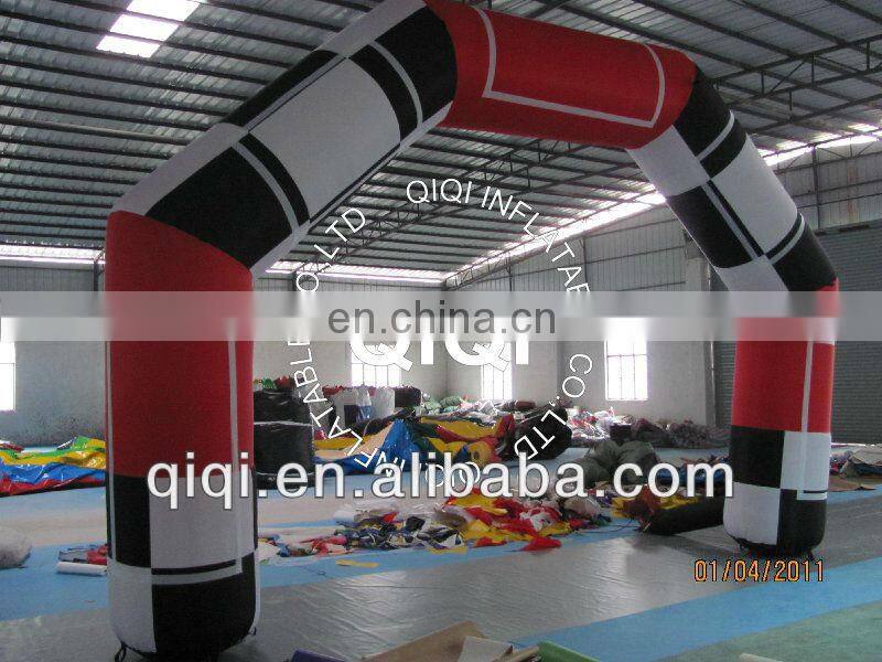 Cream-coloured Car Advertising Inflatable Arch in Service Equipment