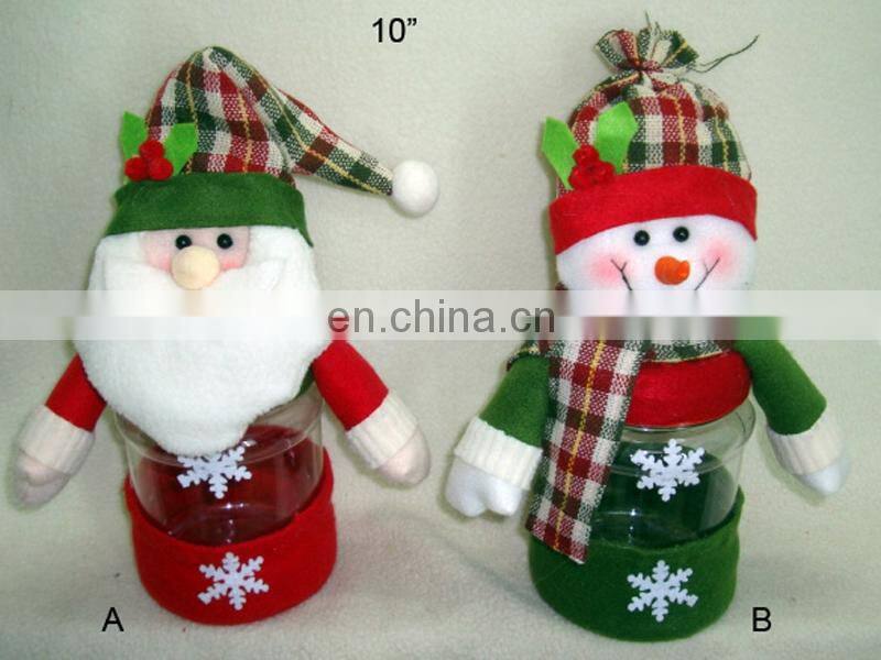 Newest Christmas toys Elderly snowman candy bottle for wholesale
