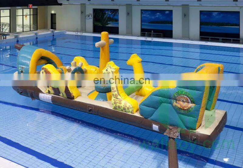HI 2017 popular inflatable water park/dolphin water obstacle course toys