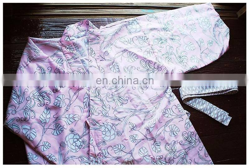 Chinavictor Summer Wear 100% Cotton Hot Sex Girl Adult Free Size Japan Bathrobes