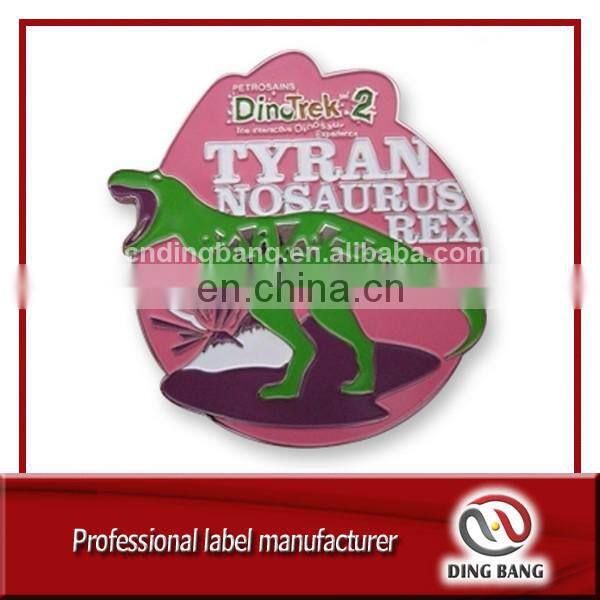 High quality OEM srong magnet type fashional Metal dragon decorative fridge magnet