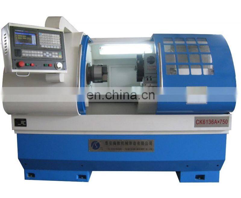 Horizontal high precision metal cnc lathe machine CK6136A