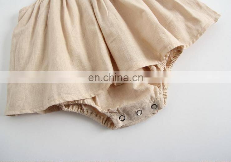 Lovely Summer Hot Sale Slip Dress Romper One Piece Baby Girl Cotton Romper